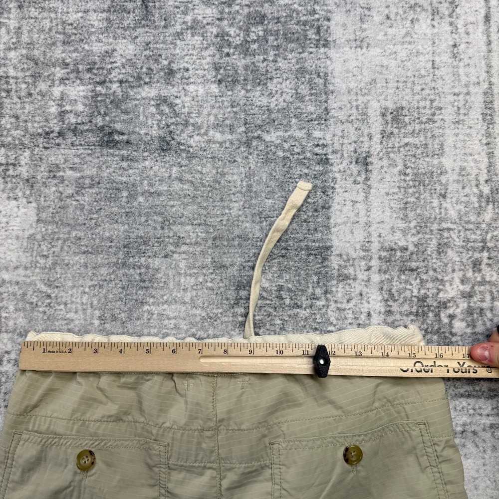 Beams Plus Japan Pants Mens Large Khaki Beige Ripstop Jogger Drawstring Tapered - Picture 9 of 12